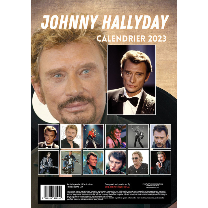 Calendrier Johnny Hallyday 2023