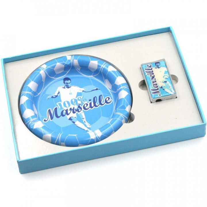 Coffret briquet + cendrier Marseille N°2