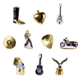 Série complète de 10 fèves Johnny Hallyday Passion 2021