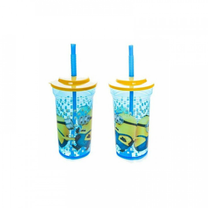 Gobelet minions avec paille