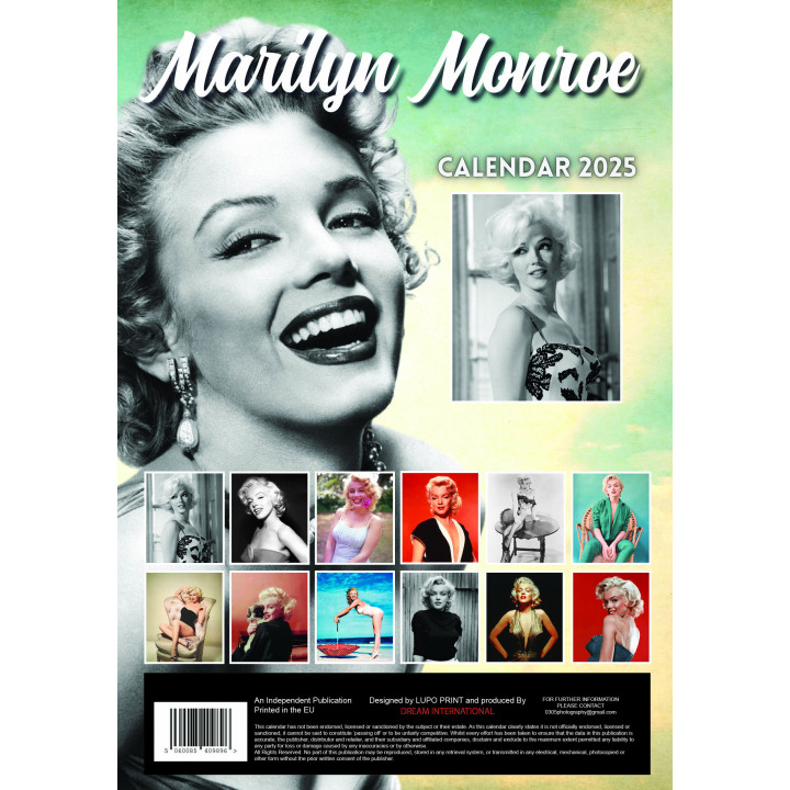 Calendrier Marilyn Monroe 2025