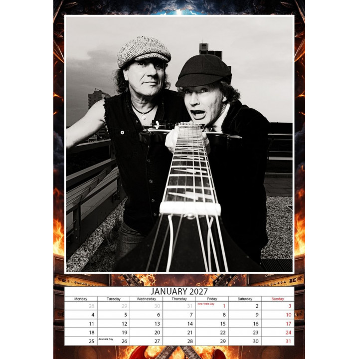 Calendrier AC/DC 2027