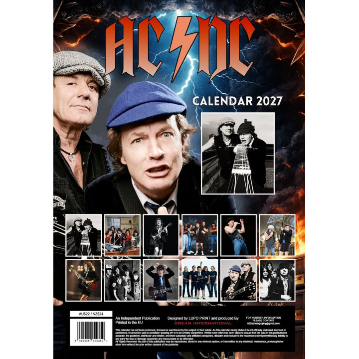 Calendrier AC/DC 2027