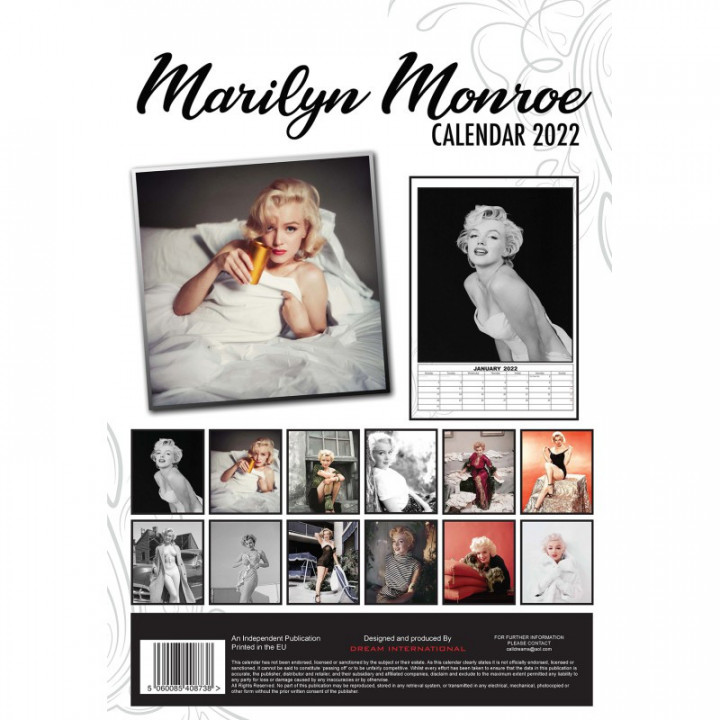 Calendrier Marilyn Monroe 2022